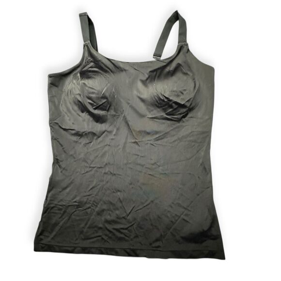 SPANX Women’s Black Shapewear Compression Camisole Tank Top Size Large - Picture 1 of 6